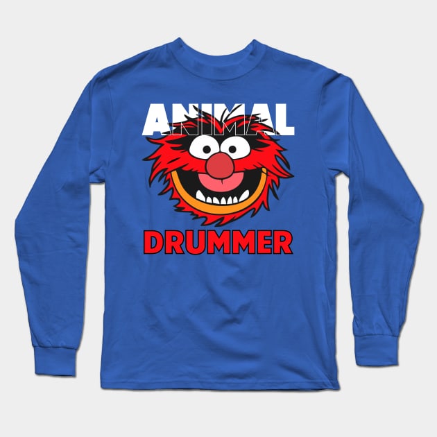 Muppets Animal - Drummer Long Sleeve T-Shirt by cInox
